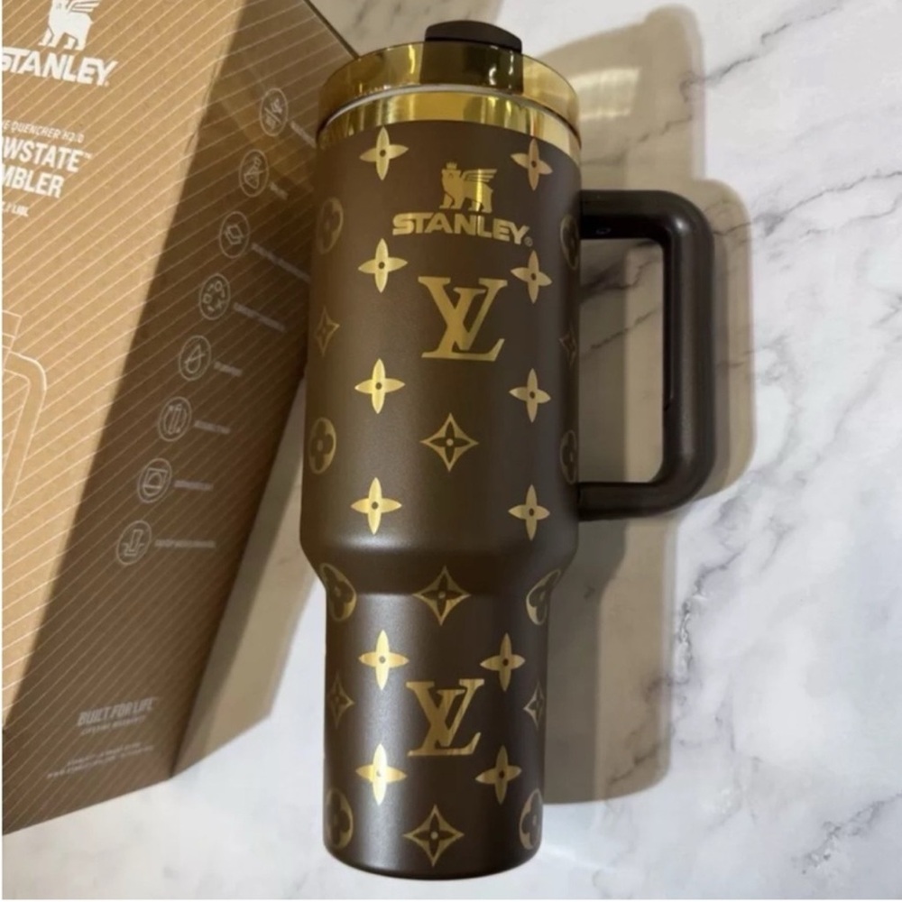 COPY - Stanley x Louis Vuitton Brown and Gold Tumbler brand new in box